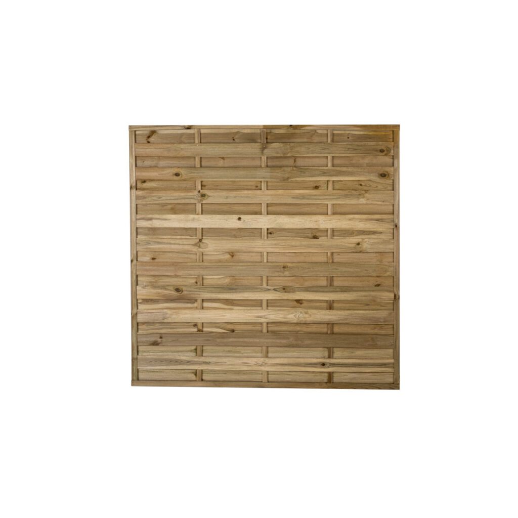 Forest Garden 1.8m x 1.8m Pressure Treated Decorative Flat Top Fence Panel – Pack of 4 5013053192054 2